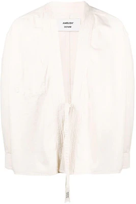 Ambush FW21 Crochet Strap Denim Jacket White BMYD002S21DEN0010400 Buy Ambush FW21 Crochet Strap Denim Jacket White BMYD002S21DEN0010400