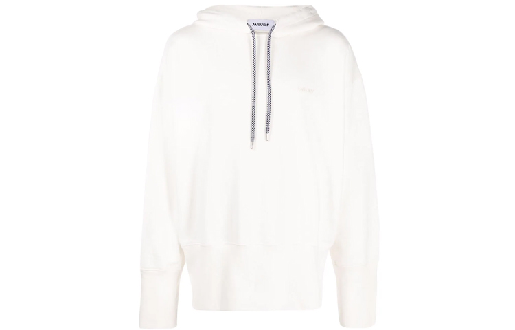 Ambush FW21 Logo Embroidered Hoodie White () BMBB008F21FLE0010303