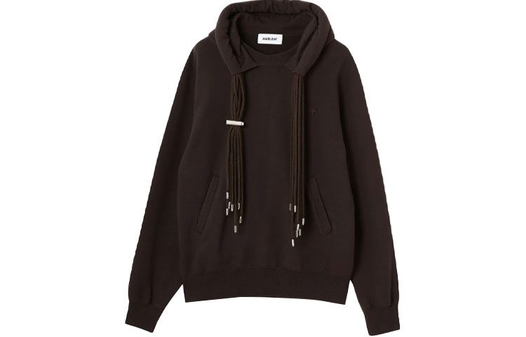 Ambush FW21 Logo Embroidered Multi-Drawstring Hoodie Chocolate Brown 16874805