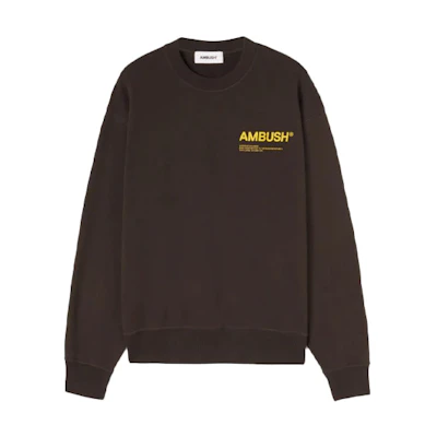 Ambush FW21 Logo Oversized Brown Sweatshirt 17178331