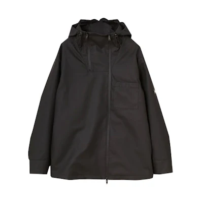 Ambush FW21 Logo Patch Coated Rubber Hoodie Jacket Men’s Black 16873904BLACK
