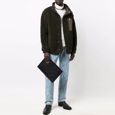 Chaqueta de Forro Polar Verde de Cuello Alto con Logo AMBUSH FW21 BMEA014F21FAB0015663 Purchase Chaqueta de Forro Polar Verde de Cuello Alto con Logo AMBUSH FW21 BMEA014F21FAB0015663