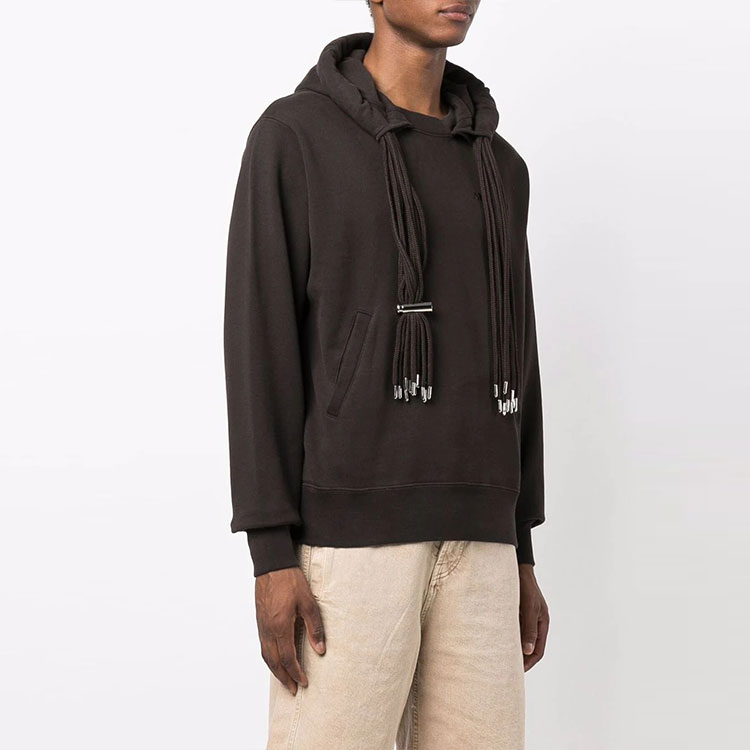 Purchase AMBUSH Hoodie Coklat Logo Printed Pria FW21. BMBB003F21FLE0016464