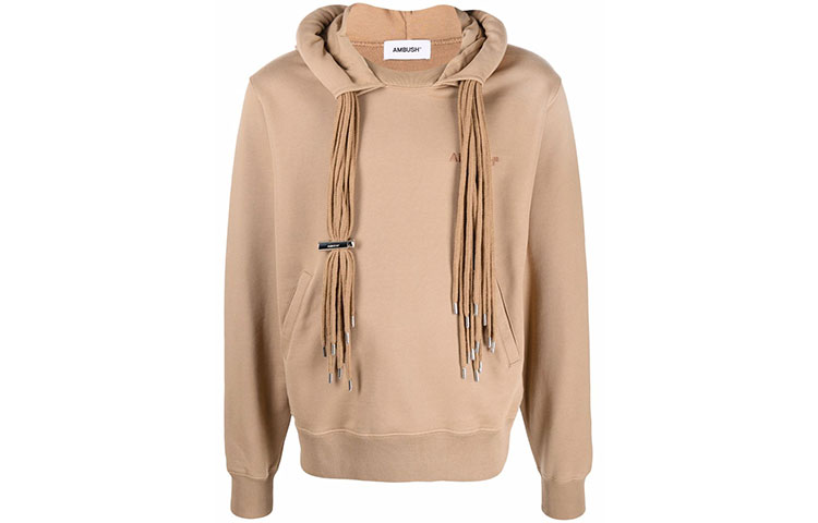 Order AMBUSH FW21 Hoodie Logo Cetak Khaki Fashion. BMBB003F21FLE0016262