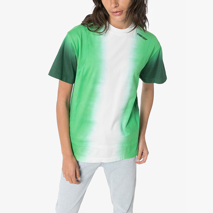 Lookbook Camiseta Verde Tie-Dye con Logo AMBUSH FW21. 12112072GREEN