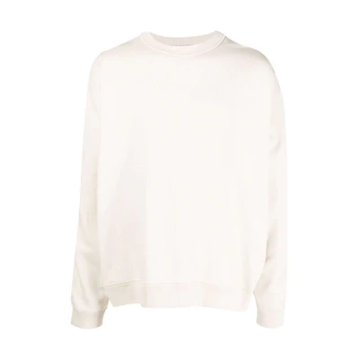 Ambush FW21 Side-Zip Detail Pullover Sweatshirt Beige BMBA013F21FLE0010403