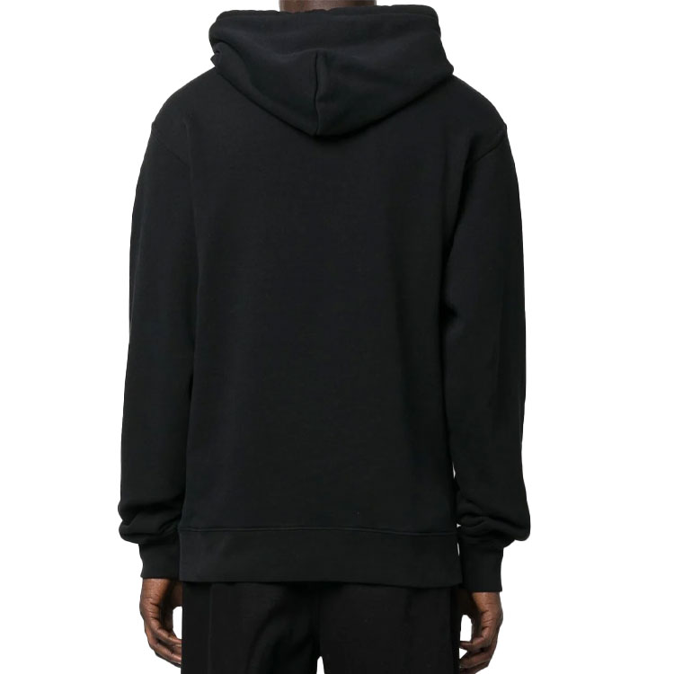 Shop AMBUSH 2022秋冬黑色宽松版连帽衫配链条装饰。 BMBB023F22FLE0011084