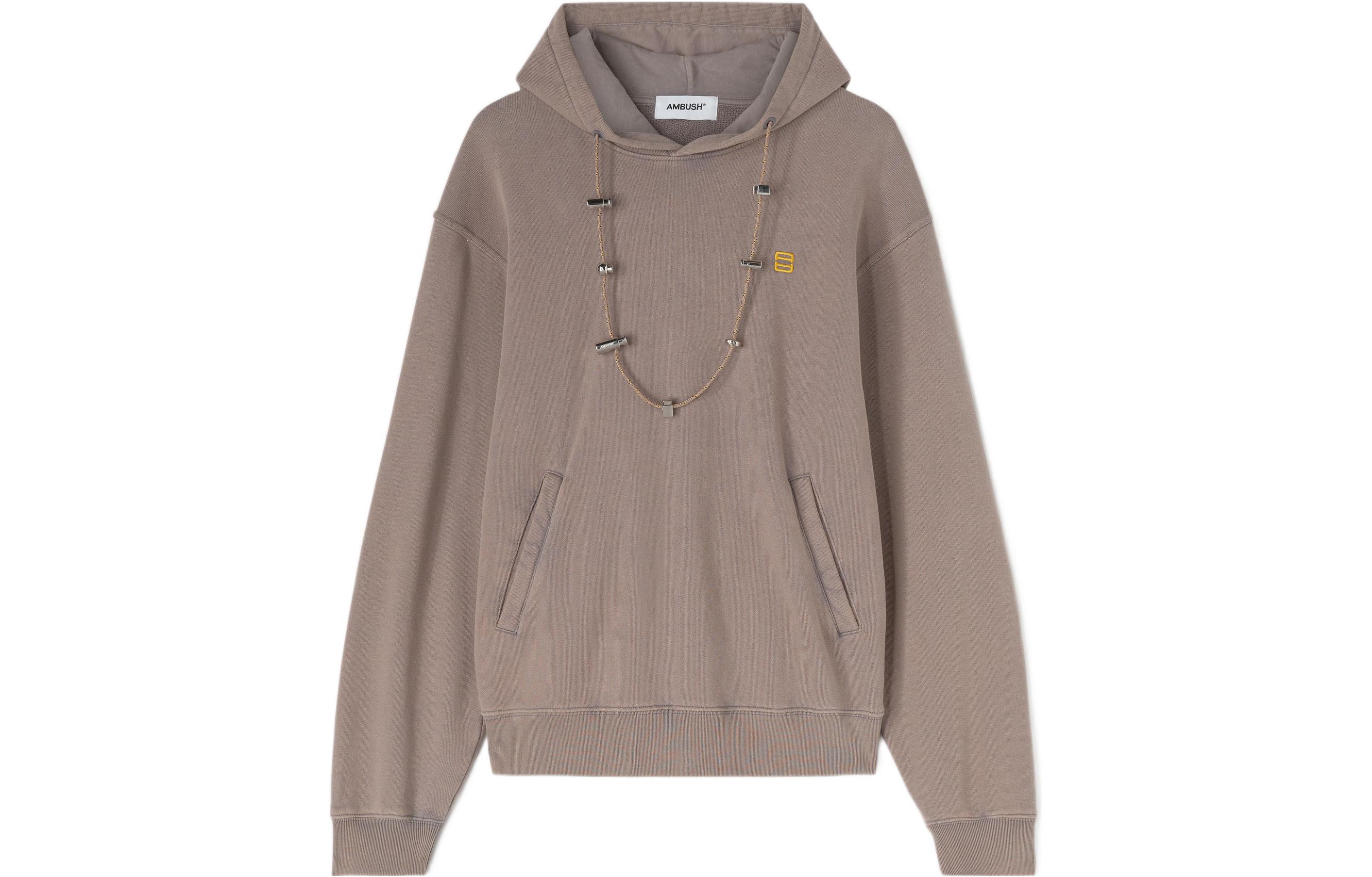 Ambush FW22 Brown Solid Color Oversized Drawstring Hoodie Unisex BMBB023S23FLE0010618