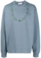 Ambush FW22 Chain Detail Sweatshirt Blue () BMBA028F22FLE0014455 Ambush FW22 Chain Detail Sweatshirt Blue () BMBA028F22FLE0014455