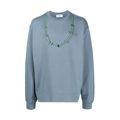 Ambush FW22 Chain Detail Sweatshirt Blue () BMBA028F22FLE0014455