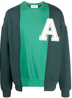 Ambush FW22 Colorblock Crewneck Pullover Sweatshirt Green BMBA026F22FLE0014802 Ambush FW22 Colorblock Crewneck Pullover Sweatshirt Green BMBA026F22FLE0014802