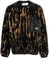 Ambush FW22 Jacquard Letter Crewneck Fleece Sweatshirt Obsidian Black Mens BMBA027F22FAB0016510 Ambush FW22 Jacquard Letter Crewneck Fleece Sweatshirt Obsidian Black Mens BMBA027F22FAB0016510