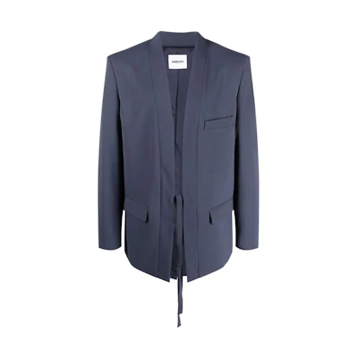Ambush FW22 Kimono-Style Suit Jacket Long Sleeve Blue () BMEN010F22FAB00245004500