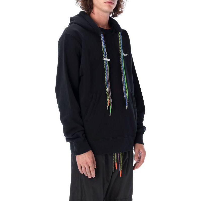Purchase Sudadera con capucha negra multicolor con logo AMBUSH FW22 秋款. BMBB021F22FLE0011084