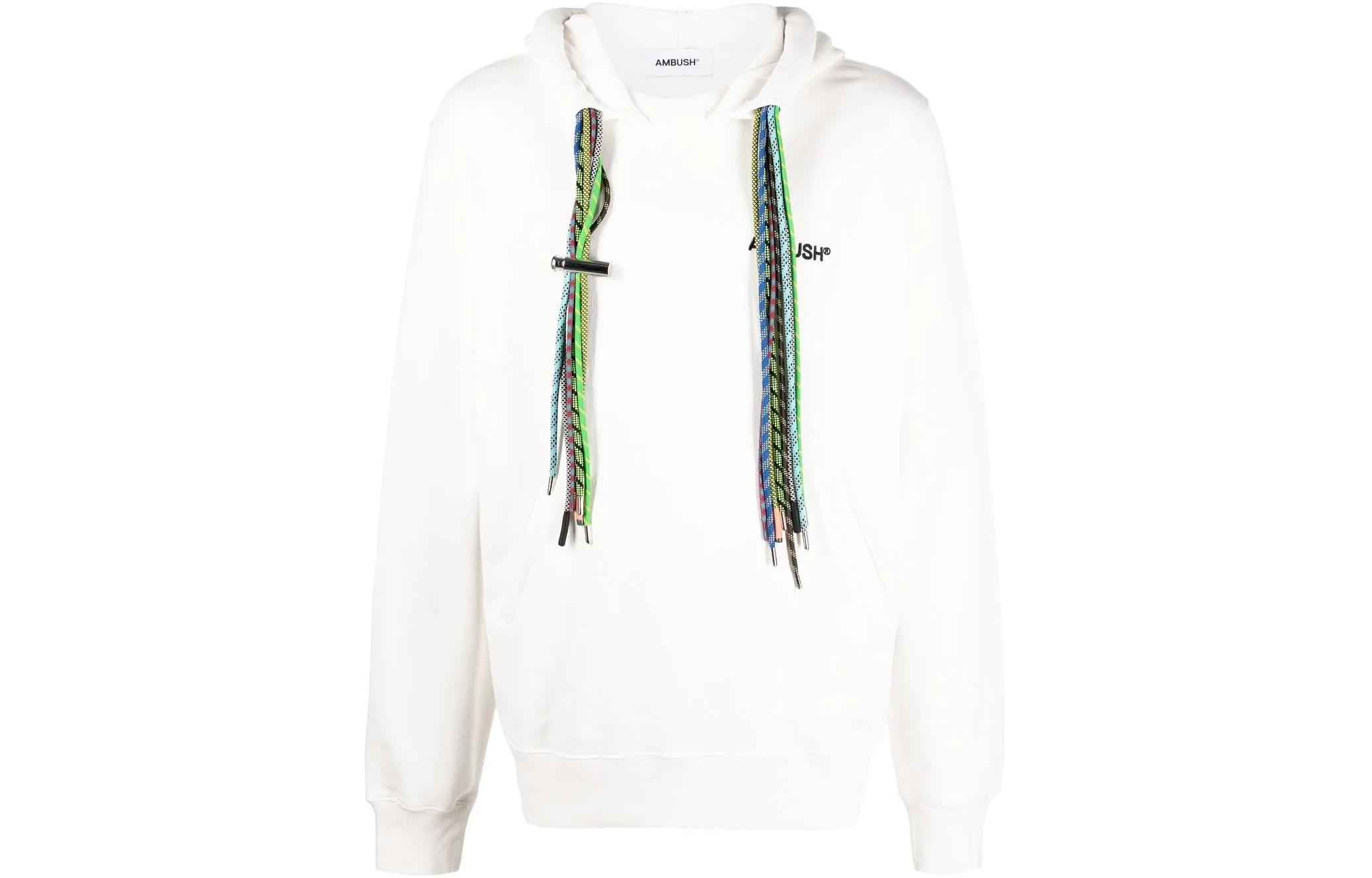 AMBUSH FW22 Multi-color Drawstring Embroidered Hoodie White  Pullover. BMBB021F22FLE0010284 圖 2