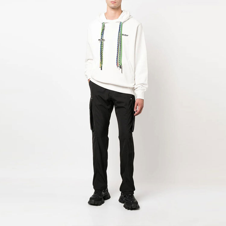 AMBUSH FW22 Multi-color Drawstring Embroidered Hoodie White  Pullover. BMBB021F22FLE0010284 圖 3