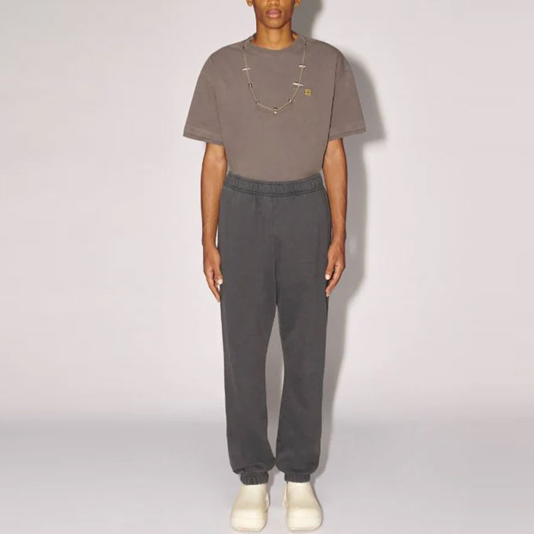 Lookbook AMBUSH FW22 Seluar Jogger Unisex Logo Sulam - Kelabu BMCH015S23FLE0010704