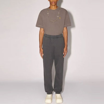 AMBUSH FW22 Seluar Jogger Unisex Logo Sulam - Kelabu BMCH015S23FLE0010704 Lookbook AMBUSH FW22 Seluar Jogger Unisex Logo Sulam - Kelabu BMCH015S23FLE0010704