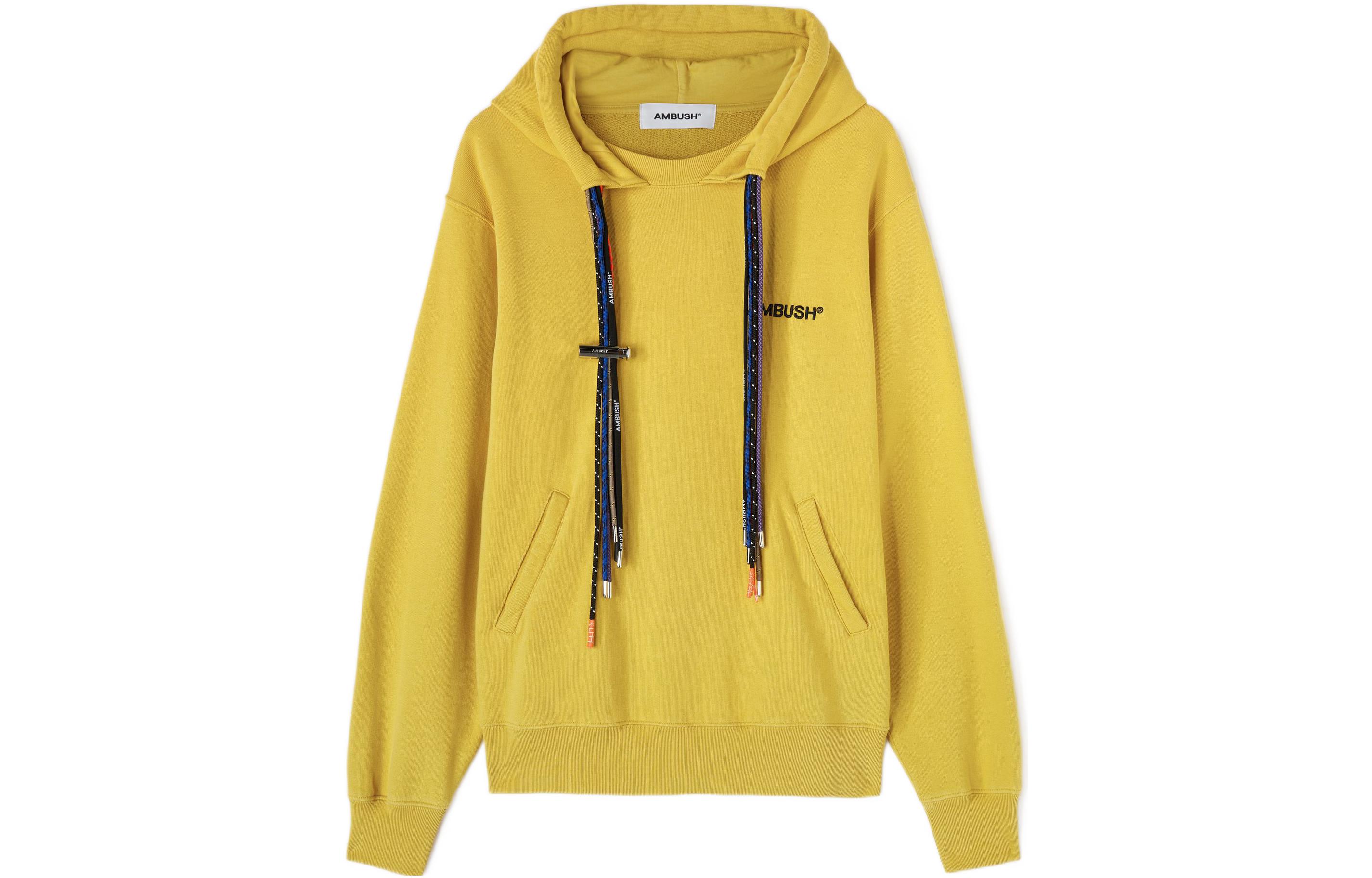 Ambush FW22 Yellow Hoodie with Drawstring Details Unisex BMBB021S23FLE0011610