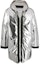 Buy AMBUSH FW23 오버사이즈 실버 후드 집업 다운 재킷. 12111940