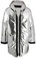 Order AMBUSH FW23 銀色寬鬆連帽拉鍊羽絨外套. 12111940
