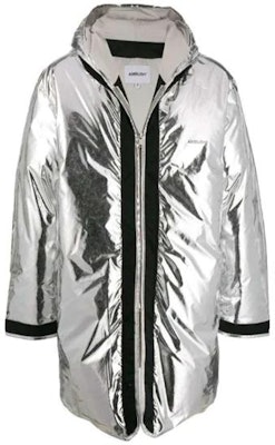 AMBUSH FW23 오버사이즈 실버 후드 집업 다운 재킷. 12111940 Order AMBUSH FW23 오버사이즈 실버 후드 집업 다운 재킷. 12111940