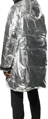 AMBUSH FW23 오버사이즈 실버 후드 집업 다운 재킷. 12111940 Shop AMBUSH FW23 오버사이즈 실버 후드 집업 다운 재킷. 12111940