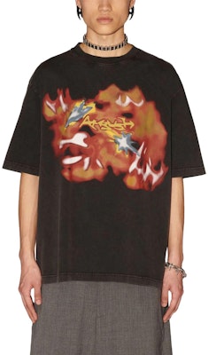 AMBUSH 2023秋冬抽象印花黑色男女短袖圆领T恤。 BMAA084F23JER0011025 Lookbook AMBUSH 2023秋冬抽象印花黑色男女短袖圆领T恤。 BMAA084F23JER0011025