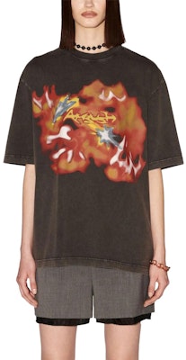 AMBUSH 2023秋冬抽象印花黑色男女短袖圆领T恤。 BMAA084F23JER0011025 Shop AMBUSH 2023秋冬抽象印花黑色男女短袖圆领T恤。 BMAA084F23JER0011025