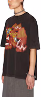 Details for AMBUSH FW23 Kaos Hitam Unisex Lengan Pendek Motif Abstrak. BMAA084F23JER0011025