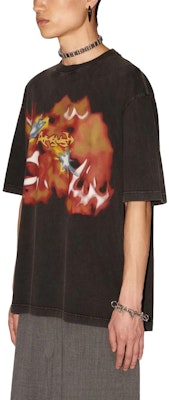 AMBUSH 2023秋冬抽象印花黑色男女短袖圆领T恤。 BMAA084F23JER0011025 Details for AMBUSH 2023秋冬抽象印花黑色男女短袖圆领T恤。 BMAA084F23JER0011025