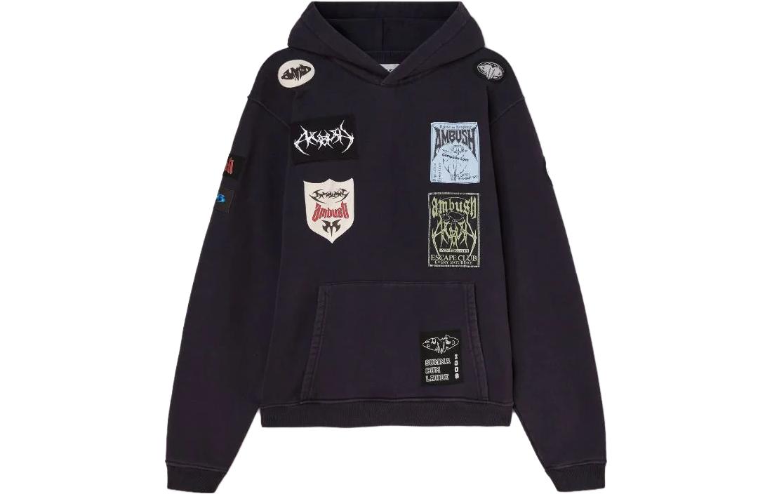 Order AMBUSH FW23 藍色拼接款式男女連帽衫。 BMBB030F23FLE0014646