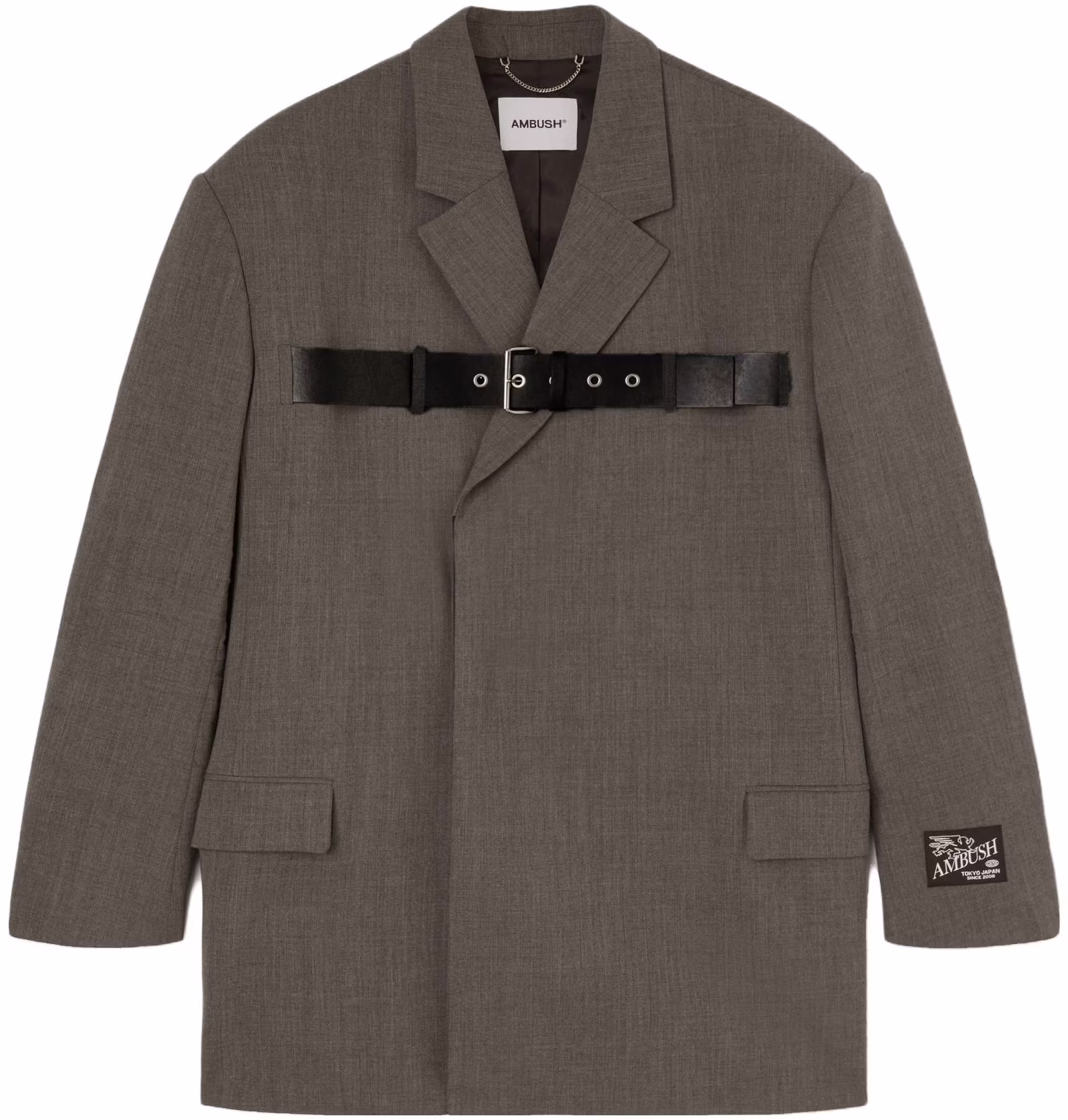ambush-fw-23-brown-belted-blazer-jacket-unisex-casual-style-bmen-041-f23-fab-0010800