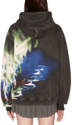 AMBUSH FW23 圖案印花黑色連帽衫男女款毛衣。 BMBB028F23FLE0011047 Shop AMBUSH FW23 圖案印花黑色連帽衫男女款毛衣。 BMBB028F23FLE0011047