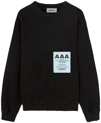 Ambush FW23 Logo Crewneck Pullover Long Sleeve Sweatshirt Black () BMBA033F23FLE0011001 Buy Ambush FW23 Logo Crewneck Pullover Long Sleeve Sweatshirt Black () BMBA033F23FLE0011001