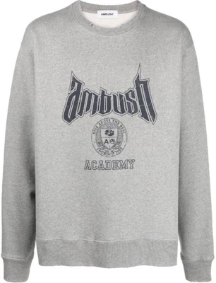 Ambush FW23 Loose-Fit Letter Print Sweatshirt Gray BMBA034F23FLE0010546 Buy Ambush FW23 Loose-Fit Letter Print Sweatshirt Gray BMBA034F23FLE0010546