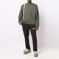 Lookbook AMBUSH 綠色側拉鍊圓領衛衣 BMBA013F21FLE0015710