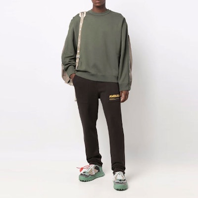 Sudadera Verde AMBUSH con Cremallera Lateral. BMBA013F21FLE0015710 Lookbook Sudadera Verde AMBUSH con Cremallera Lateral. BMBA013F21FLE0015710