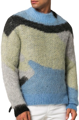 AMBUSH Sweater Rajut Intarsia Uniseks 12111829 Details for AMBUSH Sweater Rajut Intarsia Uniseks 12111829