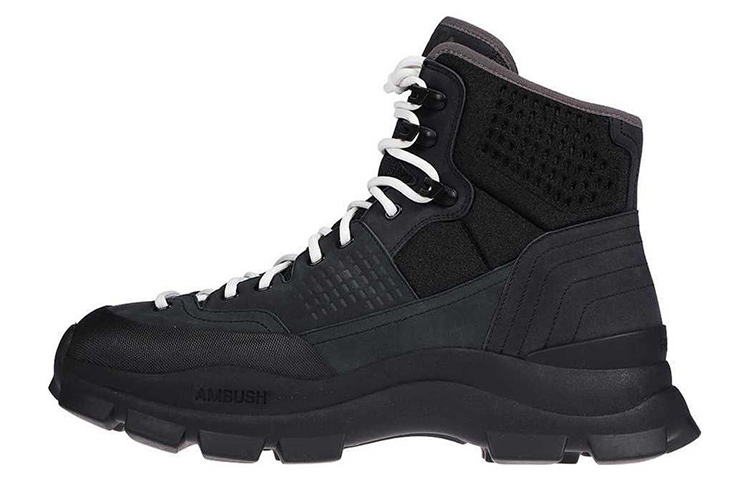 AMBUSH Lace-Up Ankle Boot 'Black' BMIE006F22LEA0011010