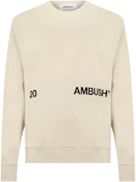 Ambush Letter Pattern Crewneck Pullover Long Sleeve Sweatshirt Beige () BMBB003S21FLE0016110 Ambush Letter Pattern Crewneck Pullover Long Sleeve Sweatshirt Beige () BMBB003S21FLE0016110