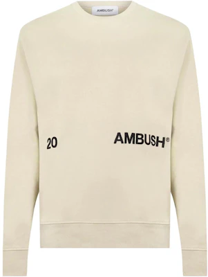 Ambush Letter Pattern Crewneck Pullover Long Sleeve Sweatshirt Beige () BMBB003S21FLE0016110 Buy Ambush Letter Pattern Crewneck Pullover Long Sleeve Sweatshirt Beige () BMBB003S21FLE0016110