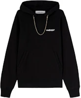 Ambush Logo Embroidered Hoodie with Ball Chain Detail Black Sweatshirt BMBB001F24FLE0011001 Ambush Logo Embroidered Hoodie with Ball Chain Detail Black Sweatshirt BMBB001F24FLE0011001