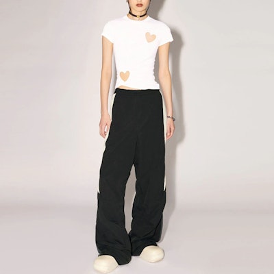 アンブッシュ ロゴ刺繍 ルーズフィット カジュアルパンツ ユニセックス BMCJ010S23FAB0011006 Shop アンブッシュ ロゴ刺繍 ルーズフィット カジュアルパンツ ユニセックス BMCJ010S23FAB0011006