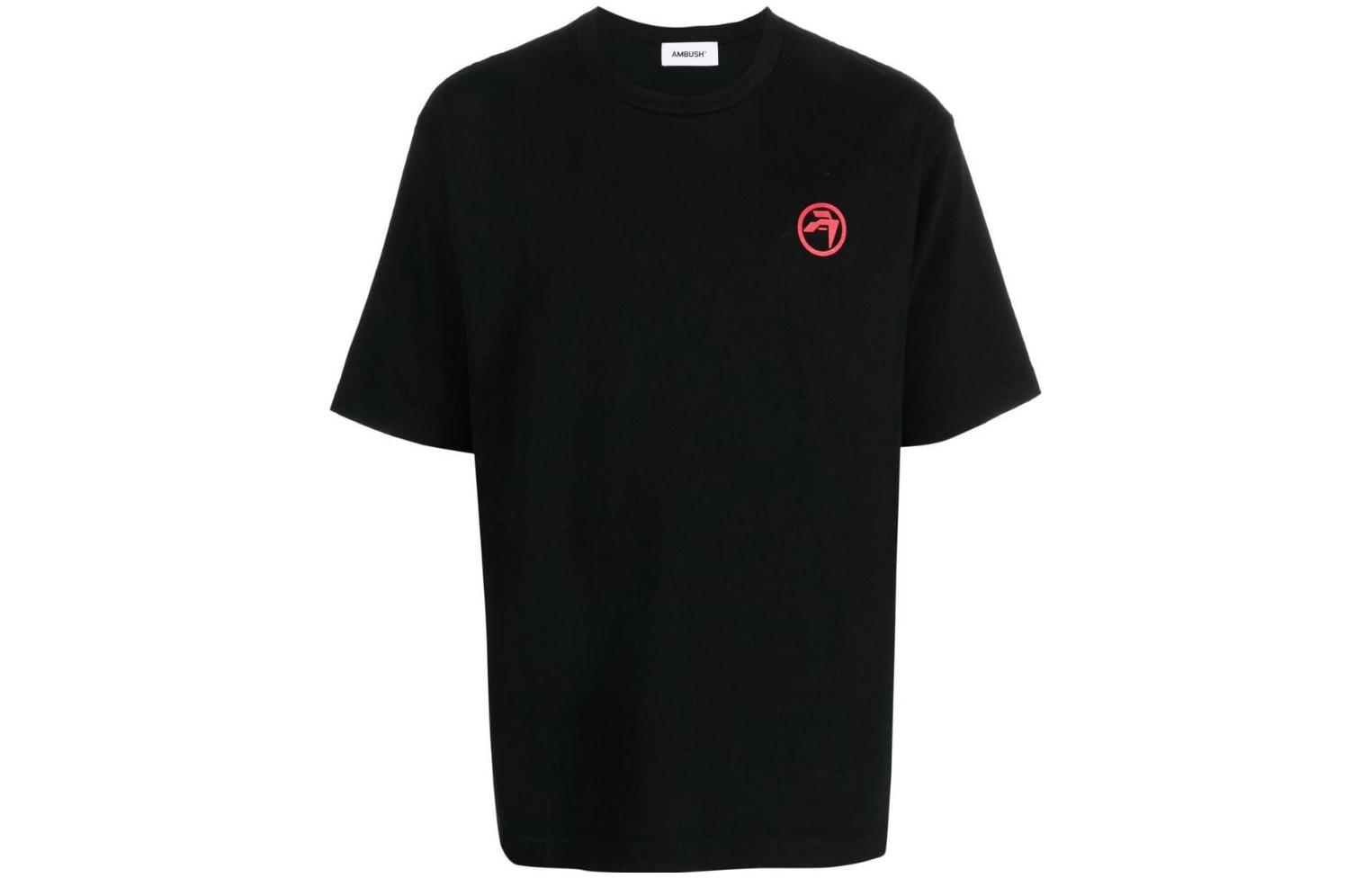 Ambush Logo Graphic Crewneck T-Shirt Unisex Black BMAA066S23JER0011025