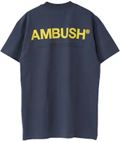 Order Kaos Pria AMBUSH Logo Grafik Warna Biru Tua Navy 12111698