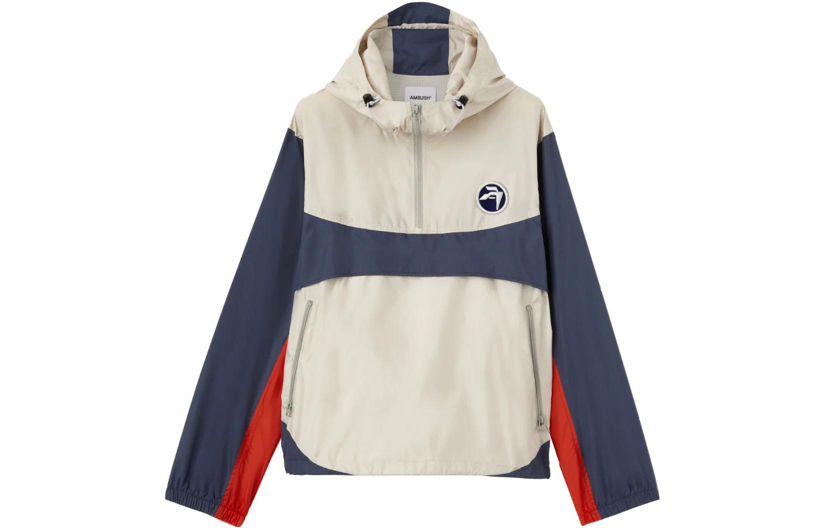 Ambush Logo Patch Windbreaker Jacket Off-White BMEB013S23FAB0016100