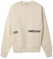 Order Ambush Logo Print Crewneck Sweatshirt Unisex Off-White Regular Fit 15380098