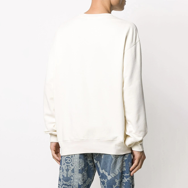 Purchase Ambush Logo印花中性圓領衛衣 米白色 常規版型 15380098