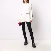 Sizing Ambush Logo Print Crewneck Sweatshirt Unisex Off-White Regular Fit 15380098